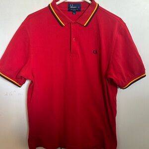 Fred Perry Polo red size XL slim fit